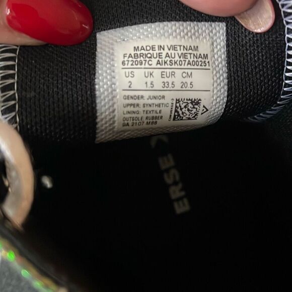 Converse Chuck Taylor Winter Glitter Hi-Top Sneaker sz 2 EUC - Picture 7 of 7